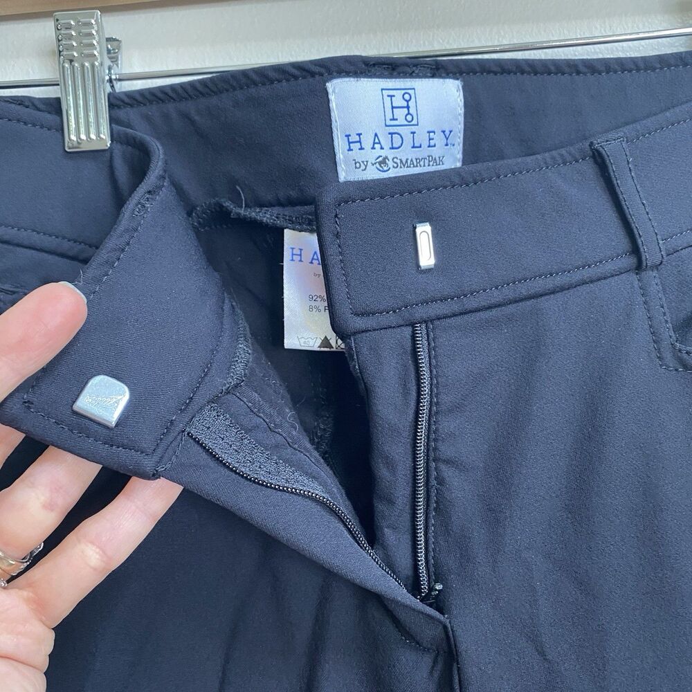 Hadley Black Mid-Rise Full Seat Riding Breeches By SmartPak Size 28 Regular - Picture 6 of 16